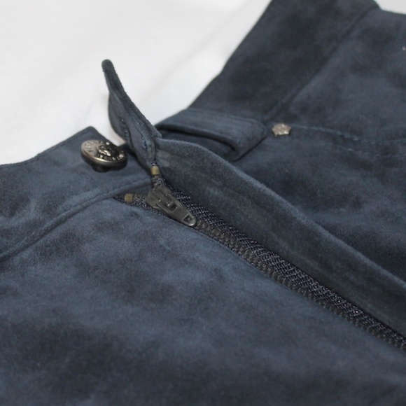 Authentic Vintage Versace Suede Mini Skirt - Picture 3 of 7